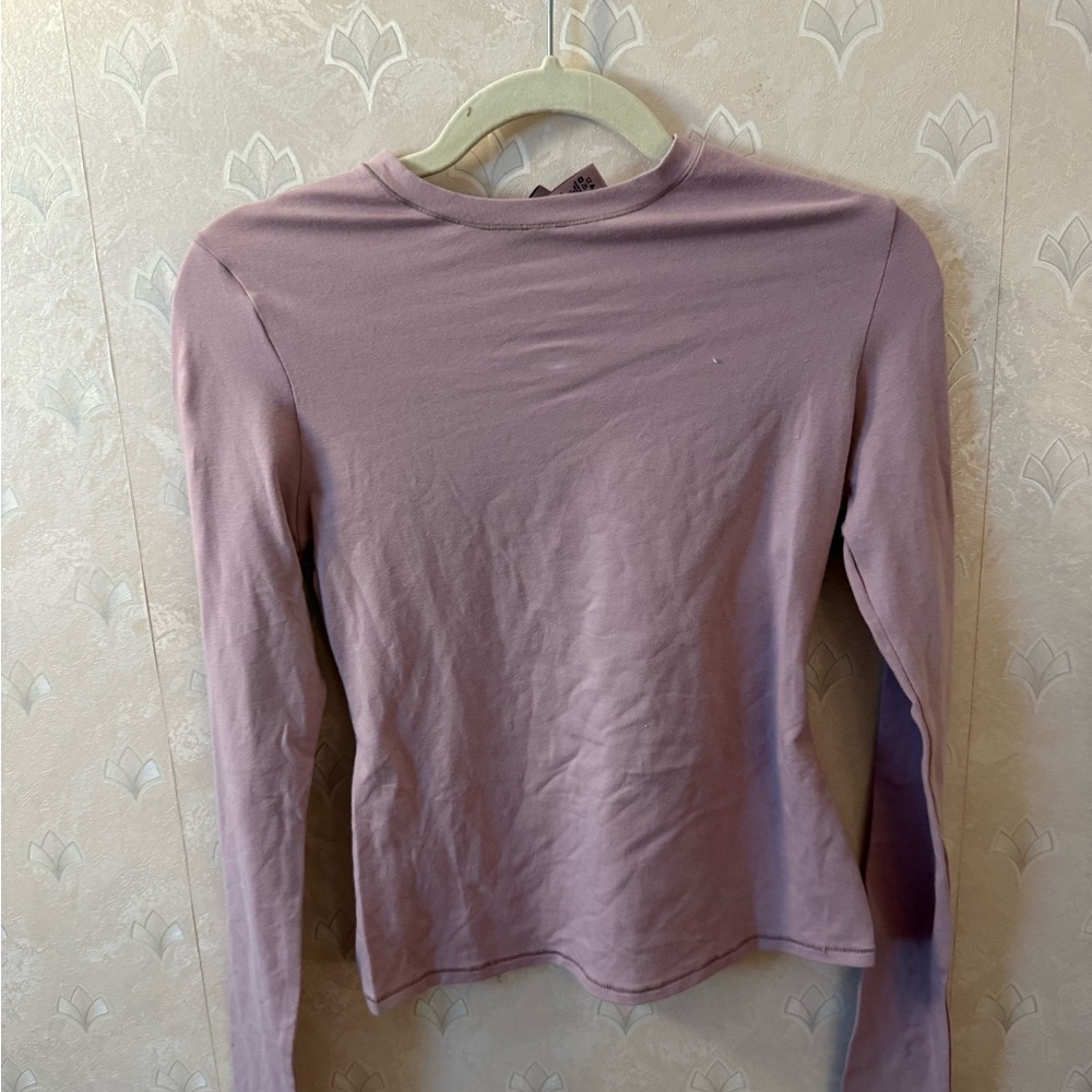 SKIMS Mauve Long Sleeve Blouse